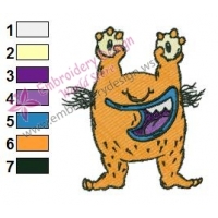 Krumm Real Monsters Embroidery Design 05